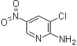 2-氨基-3-氯-5-硝基吡啶分子结构 (CAS 22353-35-1)