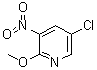 5-氯-2-甲氧基-3-硝基吡啶分子结构 (CAS 22353-52-2)