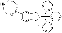 (R)-5-(1,3,6,2-Dioxazaborocan-2-yl)-1-methyl-2-tritylisoindoline molecular structure (CAS 223595-20-8)