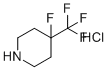 4-氟-4-(三氟甲基)哌啶盐酸盐(1:1)分子结构 (CAS 2241140-83-8)