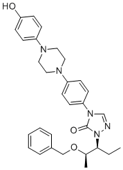 CAS # 2243786-00-5, Posaconazole Impurity 91, 1-((2R,3S)-2-(benzyloxy)pentan-3-yl)-4-(4-(4-(4-hydroxyphenyl)piperazin-1-yl)phenyl)-1H-1,2,4-triazol-5(4H)-one