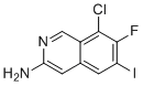 8-Chloro-7-fluoro-6-iodoisoquinolin-3-amine molecular structure (CAS 2246363-09-5)