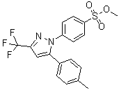 4-[5-(4-甲基苯基)-3-(三氟甲基)-1H-吡唑-1-基]苯磺酸甲酯分子结构 (CAS 2247197-66-4)