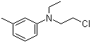 N-乙基-N-氯乙基-3-甲基苯胺分子结构 (CAS 22564-43-8)