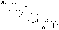 4-(4-溴苯磺酰基)哌啶-1-甲酸叔丁酯分子结构 (CAS 226398-62-5)
