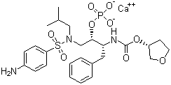Fosamprenavir calcium molecular structure (CAS 226700-81-8)