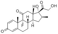 CAS # 2282-51-1, 11-Ketobetamethasone, 9-Fluoro-17,21-dihydroxy-16�-methylpregna-1,4-diene-3,11,20-trione,9a-Fluoro-16�-methyl-17a,21-dihydroxypregna-1,4-diene-3,11,20-trione