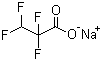 2,2,3,3-四氟丙酸钠分子结构 (CAS 22898-01-7)