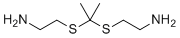 2,2'-异亚丙基二硫代双-乙胺分子结构 (CAS 22907-30-8)