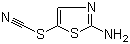 5-硫代氰酸基噻唑-2-基胺分子结构 (CAS 23056-10-2)