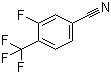 3-氟-4-(三氟甲基)苯腈分子结构 (CAS 231953-38-1)