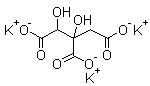 羟基柠檬酸三钾盐分子结构 (CAS 232281-44-6)