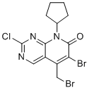 CAS # 2324831-15-2, Palbociclib Impurity 30, 6-Bromo-5-(bromomethyl)-2-chloro-8-cyclopentylpyrido[2,3-d]pyrimidin-7(8H)-one