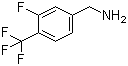 3-氟-4-(三氟甲基)苄胺分子结构 (CAS 235106-09-9)