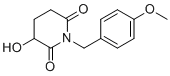 3-羟基-1-(4-甲氧基苄基)哌啶-2,6-二酮分子结构 (CAS 2357109-89-6)