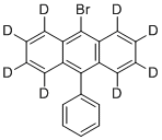 1,2,3,4,5,6,7,8-八氘代-9-溴-10-苯基蒽分子结构 (CAS 2377545-66-7)
