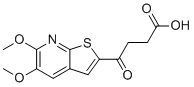 4-(5,6-二甲氧基噻吩并[2,3-b]吡啶-2-基)-4-氧代丁酸分子结构 (CAS 2378104-61-9)