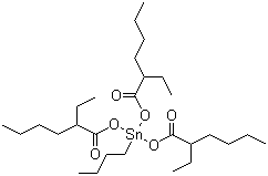 单丁基三异辛酸锡分子结构 (CAS 23850-94-4)