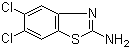 5,6-Dichloro-2-benzothiazolamine  molecular structure (CAS 24072-75-1)