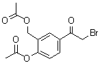 2-乙酰氧基-5-(2-溴乙酰基)苄基乙酸酯分子结构 (CAS 24085-07-2)
