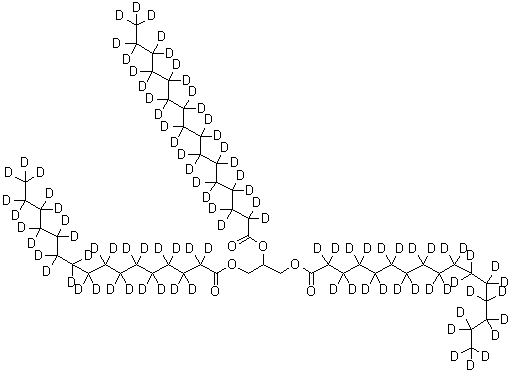 十六烷-d<sub>31</sub>酸甘油酯分子结构 (CAS 241157-04-0)