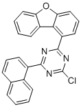 CAS # 2417986-80-0, 2-Chloro-4-dibenzofuran-1-yl-6-naphthalen-1-yl-1,3,5-triazine