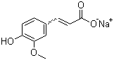 阿魏酸钠分子结构 (CAS 24276-84-4)