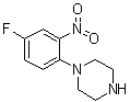 1-(4-氟-2-硝基苯基)哌嗪分子结构 (CAS 243128-46-3)