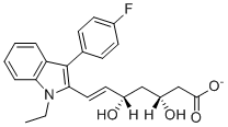 氟伐他汀 EP 杂质C钠盐分子结构 (CAS 2451176-31-9)