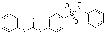 N-苯基-4-[[(苯基氨基)硫代甲酰基]氨基]苯磺酰胺分子结构 (CAS 245342-14-7)