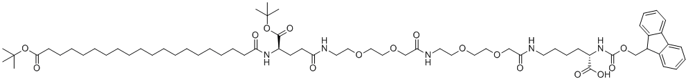 替尔泊肽侧链分子结构 (CAS 2460751-66-8)