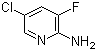 2-氨基-3-氟-5-氯吡啶分子结构 (CAS 246847-98-3)