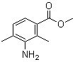 3-氨基-2,4-二甲基苯甲酸甲酯分子结构 (CAS 24812-89-3)