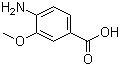 4-氨基-3-甲氧基苯甲酸分子结构 (CAS 2486-69-3)