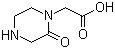 2-氧代-1-哌嗪乙酸分子结构 (CAS 24860-46-6)