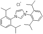 1,3-双(2,6-二异丙基苯基)氯化咪唑鎓分子结构 (CAS 250285-32-6)