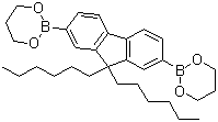 9,9-Dihexylfluorene-2,7-bis(trimethyleneborate) molecular structure (CAS 250597-29-6)