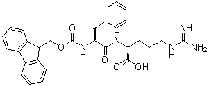 N-[(9H-芴-9-基甲氧基)羰基]-L-苯丙氨酰-L-精氨酸分子结构 (CAS 250695-64-8)