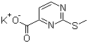 2-甲硫基嘧啶-4-甲酸钾盐分子结构 (CAS 250726-38-6)