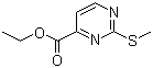2-(甲硫基)嘧啶-4-羧酸乙酯分子结构 (CAS 250726-39-7)