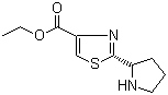 (S)-2-吡咯烷-2-基噻唑-4-甲酸乙酯分子结构 (CAS 251349-56-1)