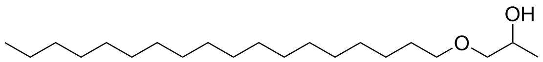 Polyoxypropylene stearyl ether molecular structure (CAS 25231-21-4)