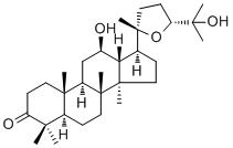 (20S,24R)-环氧基达马树脂-12,25-二醇-3-酮分子结构 (CAS 25279-15-6)