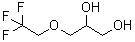 3-(2,2,2-三氟乙氧基)-1,2-丙二醇分子结构 (CAS 25385-73-3)