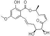(5Z)-7-Oxozeaenol分子结构 (CAS 253863-19-3)