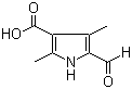 2,4-二甲基-5-醛基-1H-吡咯-3-羧酸分子结构 (CAS 253870-02-9)