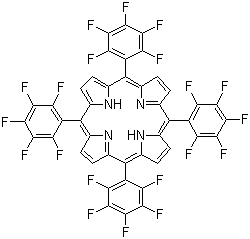 5,10,15,20-四(五氟苯基)卟吩分子结构 (CAS 25440-14-6)
