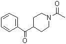 1-乙酰基-4-苯甲酰哌啶分子结构 (CAS 25519-79-3)