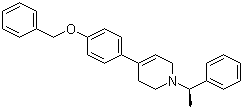 1,2,3,6-四氢-1-[(1R)-1-苯基乙基]-4-[4-(苯基甲氧基)苯基]吡啶分子结构 (CAS 257928-43-1)