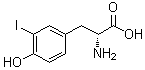 3-碘-D-酪氨酸分子结构 (CAS 25799-58-0)